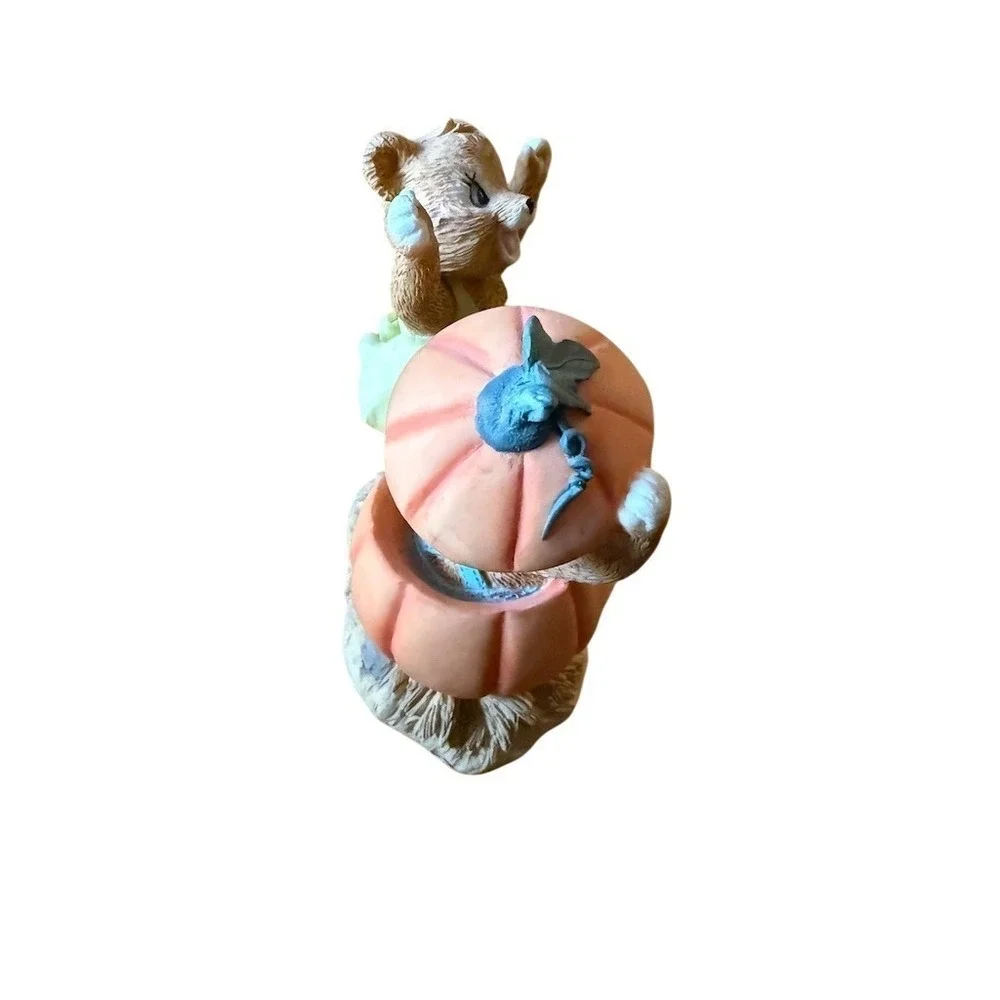 Bear Seasons Hi Pumpkin Halloween Figurine Teddy Bear & Pumpkins 5in 1998‎